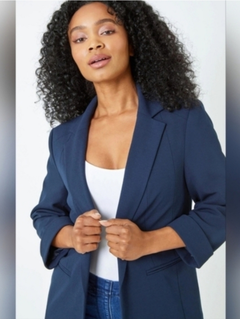 Drapers and Damons Women Blue Blazer Size Medium